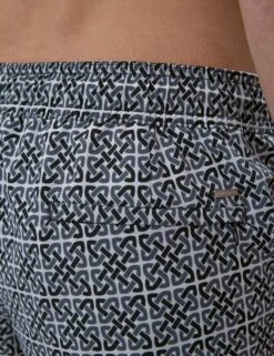 Quick Dry Stretch Geometric Print Swim Shorts -Marks And Spencer Shop quick dry geometric print swim shorts 1