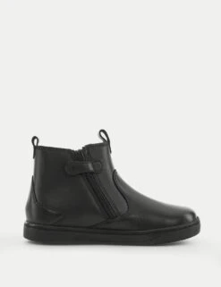 Kids' Leather Ankle Boots (6 Small - 12½ Small) -Marks And Spencer Shop radley black leather watch 5