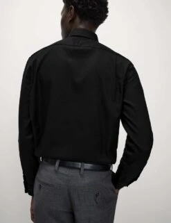 Regular Fit Luxury Cotton Twill Shirt -Marks And Spencer Shop regular fit easy iron pure cotton shirt 19