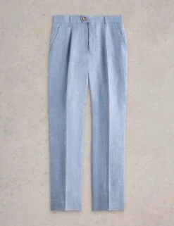 WHITE STUFF Regular Fit Pure Linen Trousers -Marks And Spencer Shop regular fit pure linen trousers 3
