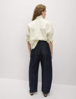 Relaxed Mid Rise Barrel Jeans -Marks And Spencer Shop relaxed mid rise barrel jeans 7