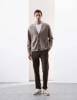 Relaxed Fit V-Neck Cardigan -Marks And Spencer Shop relaxed v neck cardigan 5