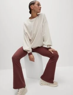 Ribbed High Waisted Flared Yoga Leggings 36 Ribbed High Waisted Flared Yoga Leggings -Marks And Spencer Shop ribbed high waisted flared yoga leggings 15