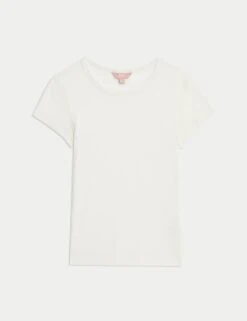 Ribbed Pyjama Top With Wool -Marks And Spencer Shop ribbed pyjama top with wool 5