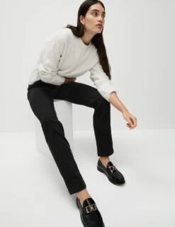 Roma Straight Leg Jeans -Marks And Spencer Shop sateen roma rise straight leg jeans 9