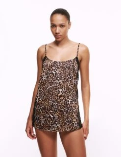 Boutique Satin & Lace Printed Slip -Marks And Spencer Shop satin and lace printed slip 3