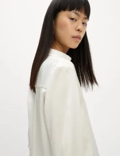 Satin Collared Shirt -Marks And Spencer Shop satin collared shirt 7