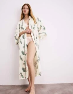 Satin Floral Wide Sleeve Wrap -Marks And Spencer Shop satin floral wide sleeve wrap 10