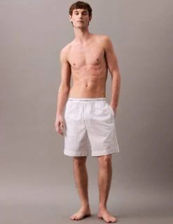 Calvin Klein Sleep Pure Cotton Striped Pyjama Shorts -Marks And Spencer Shop sleep pure cotton striped pyjama shorts 10