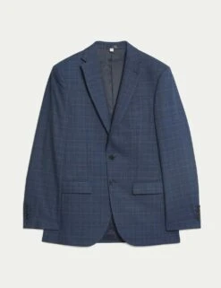 Slim Fit Check Suit Jacket -Marks And Spencer Shop slim fit grindle check suit jacket 6