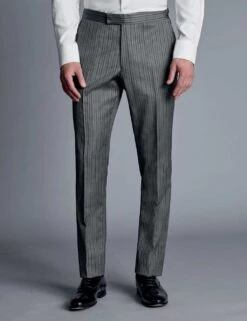 Slim Fit Pure Wool Stripe Trousers -Marks And Spencer Shop slim fit pure wool stripe trousers 5