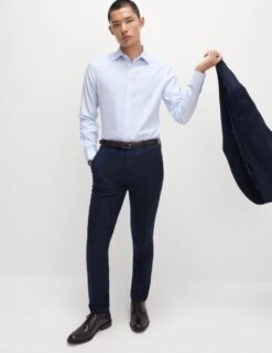 Slim Fit Ultimate Non Iron Cotton Check Shirt -Marks And Spencer Shop slim fit ultimate non iron check shirt 3