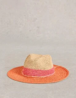 WHITE STUFF Straw Fedora Hat -Marks And Spencer Shop straw fedora hat 3