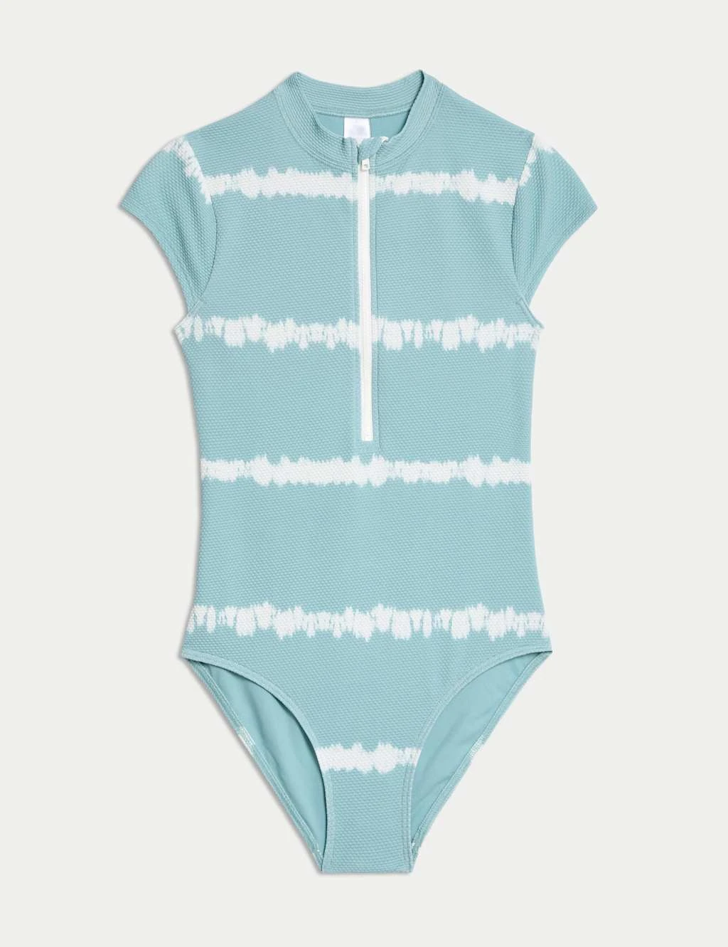 Striped Tie Dye Zip Swimsuit (6-16 Yrs) 7 Striped Tie Dye Zip Swimsuit (6-16 Yrs) - Image 7