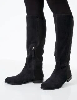 Suede Flat Knee High Boots -Marks And Spencer Shop suede flat knee high boots 8