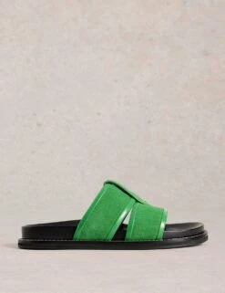 WHITE STUFF Suede Footbed Sliders -Marks And Spencer Shop suede footbed sliders 7