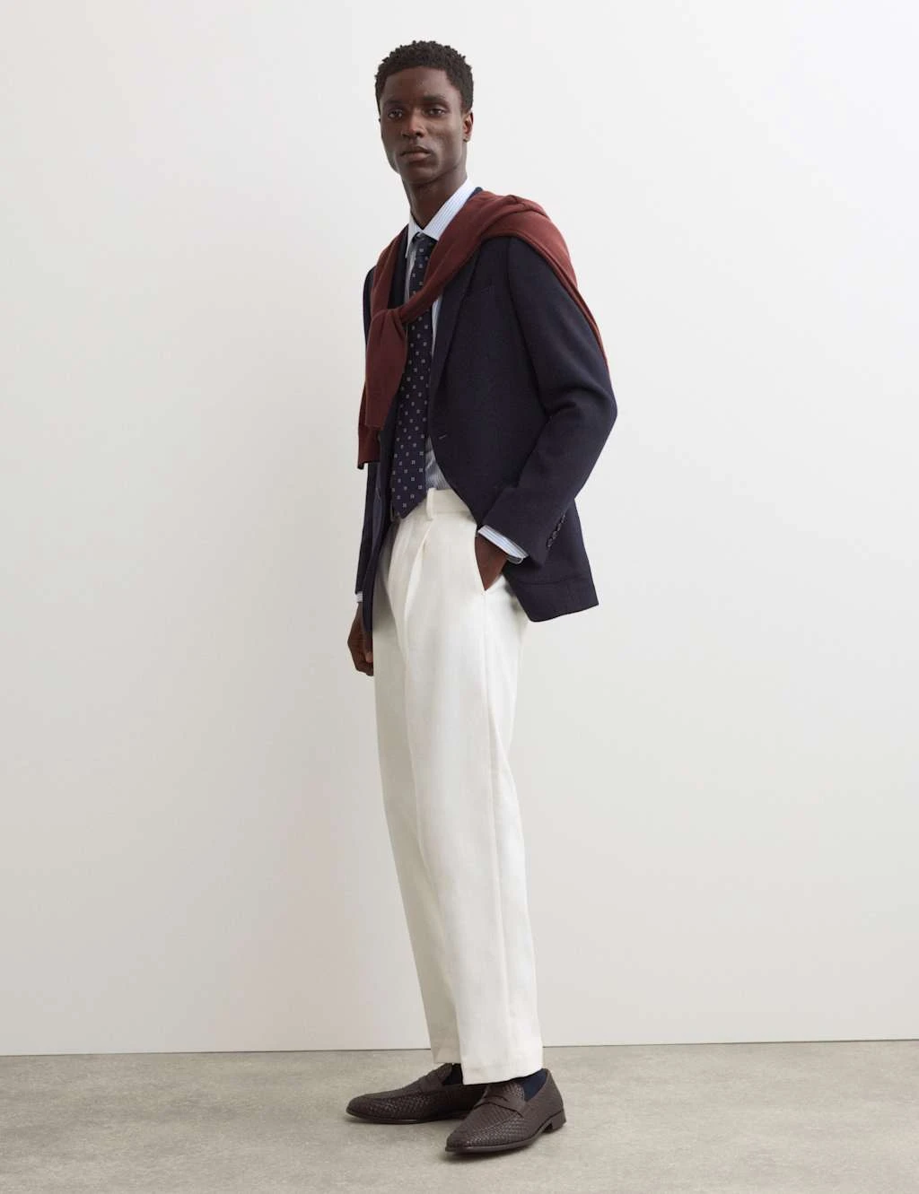 Jaeger Tailored Fit Italian Wool Rich Twill Blazer 14 Jaeger Tailored Fit Italian Wool Rich Twill Blazer - Image 14