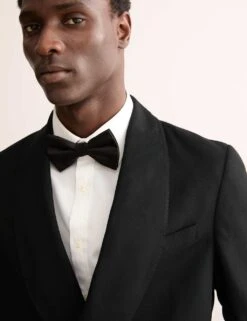 Jaeger Tailored Linen Wool Blend Jacket With Silk -Marks And Spencer Shop tailored linen wool blend jacket with silk 8