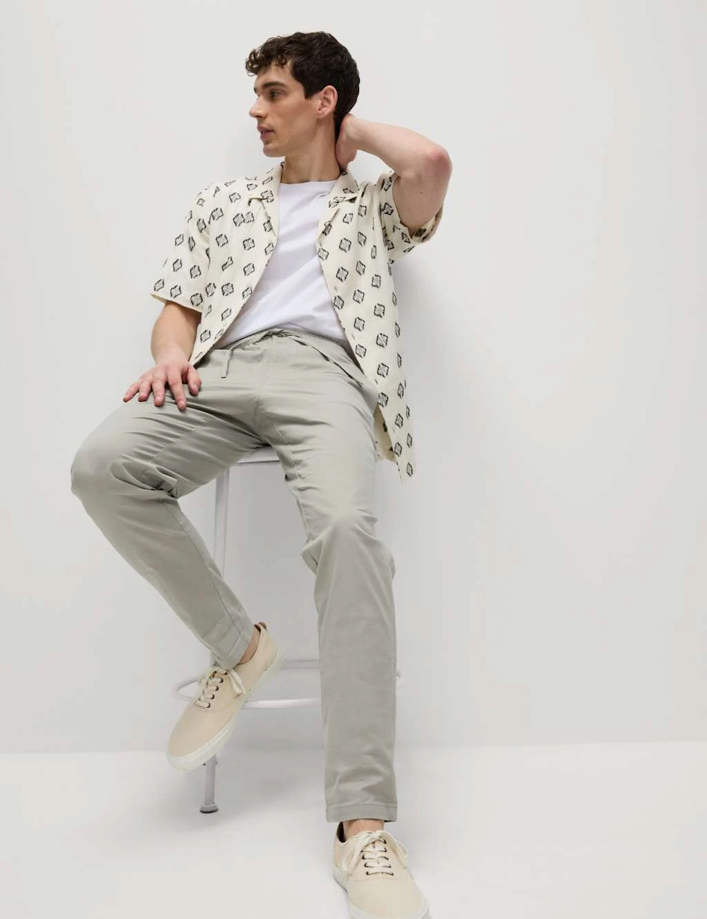 Tapered Fit Lightweight Trousers 16 Tapered Fit Lightweight Trousers - Image 16