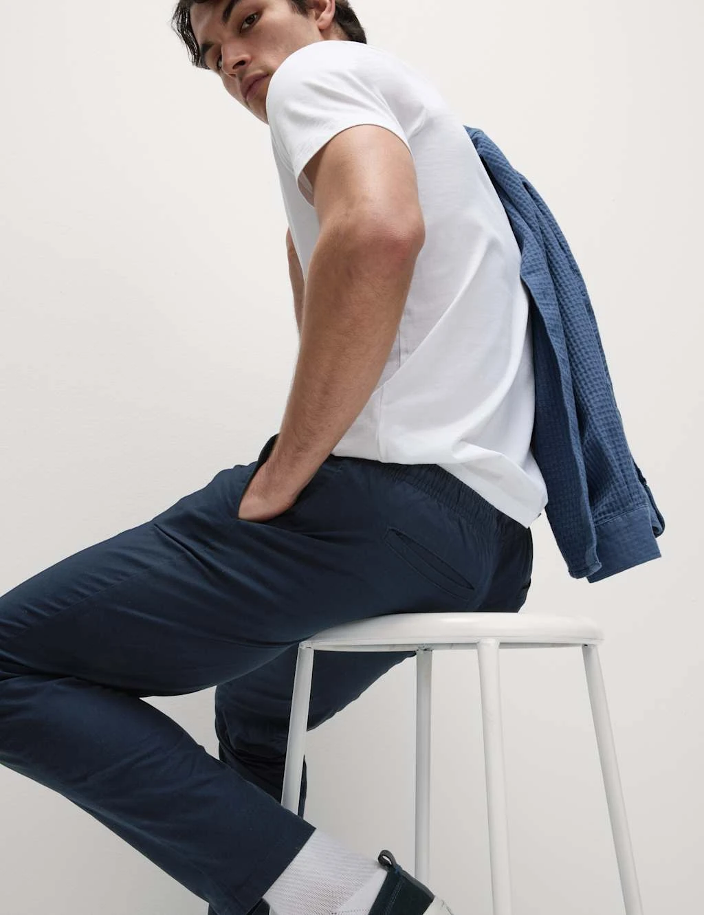 Tapered Fit Lightweight Trousers 6 Tapered Fit Lightweight Trousers - Image 6