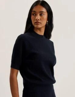 Ted Baker Ellihaa Slim Fit Knitted Top -Marks And Spencer Shop textured knitted top 2