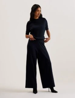 Ted Baker Ellihaa Slim Fit Knitted Top -Marks And Spencer Shop textured knitted top