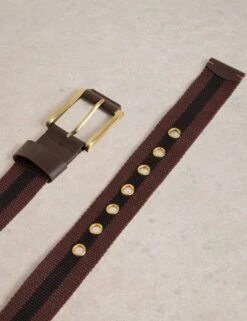 WHITE STUFF Webbing Stripe Rectangular Buckle Belt -Marks And Spencer Shop webbing stripe rectangular buckle belt 3
