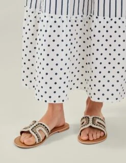 Accessorize Wide Fit Beaded Flat Sandals 12 Accessorize Wide Fit Beaded Flat Sandals -Marks And Spencer Shop wide fit beaded flat sandals 4