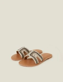 Accessorize Wide Fit Beaded Flat Sandals 14 Accessorize Wide Fit Beaded Flat Sandals -Marks And Spencer Shop wide fit beaded flat sandals 6