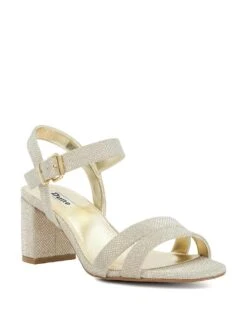 Dune London Wide Fit Glitter Block Heel Sandals -Marks And Spencer Shop wide fit glitter block heel sandals 7
