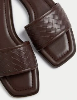 Woven Flat Mules -Marks And Spencer Shop woven flat mules 3